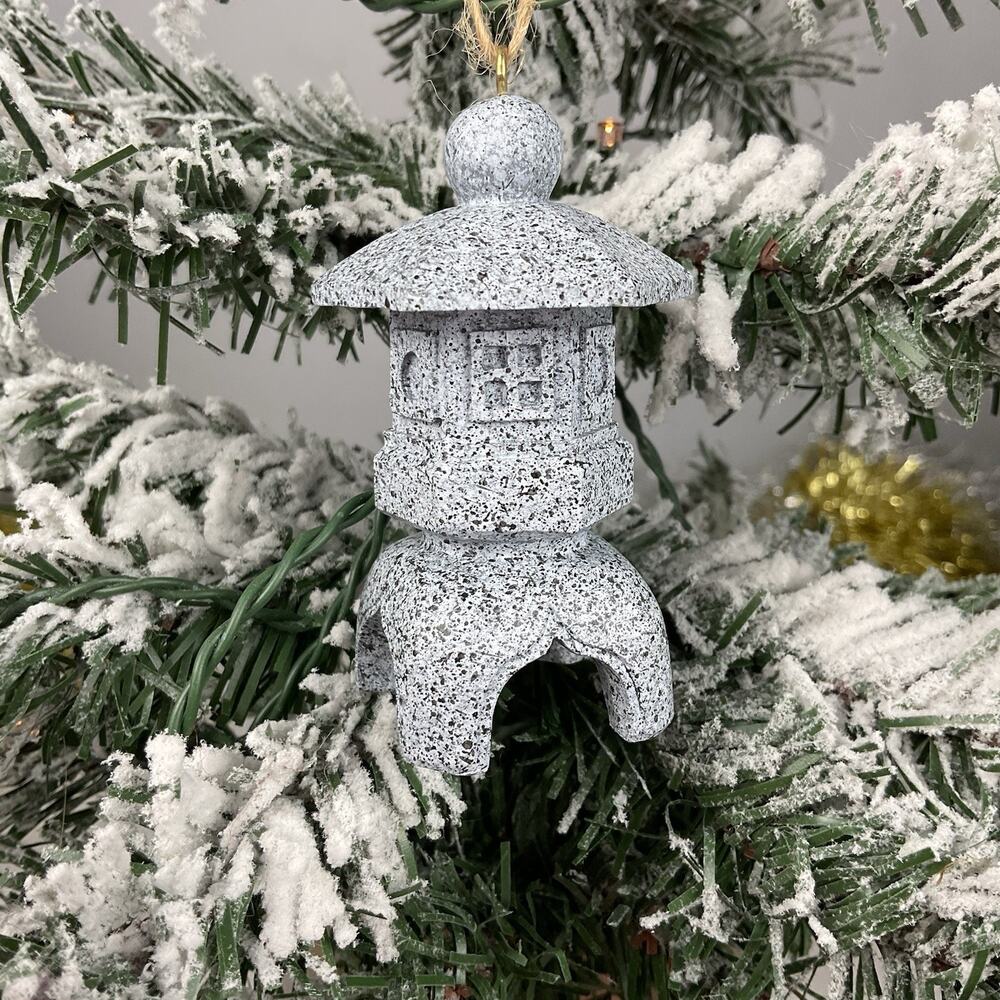 Christmas Tree Ornament-Japanese Stone Lantern -The Bridge Collection